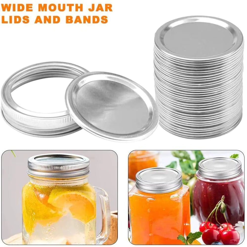 Avlovi™ Canning Lids & Bands Regular/Wide Mouth Mason Jar