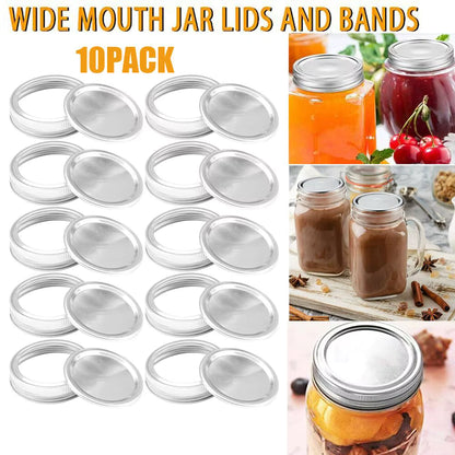 Avlovi™ Canning Lids & Bands Regular/Wide Mouth Mason Jar