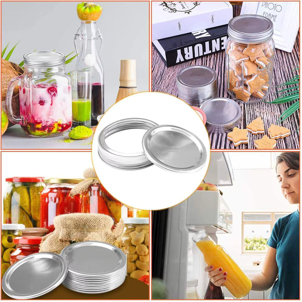 Avlovi™ Canning Lids & Bands Regular/Wide Mouth Mason Jar