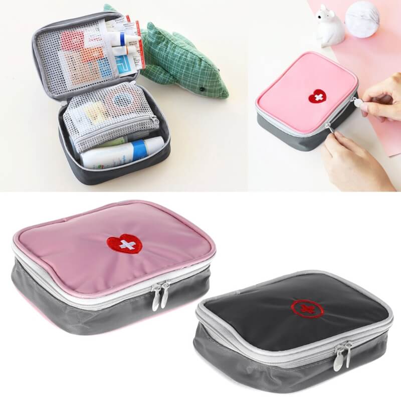Mini First Aid Travel Bag Empty Case