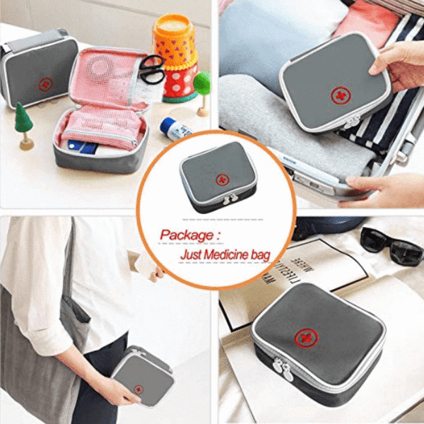 Mini First Aid Travel Bag Empty Case