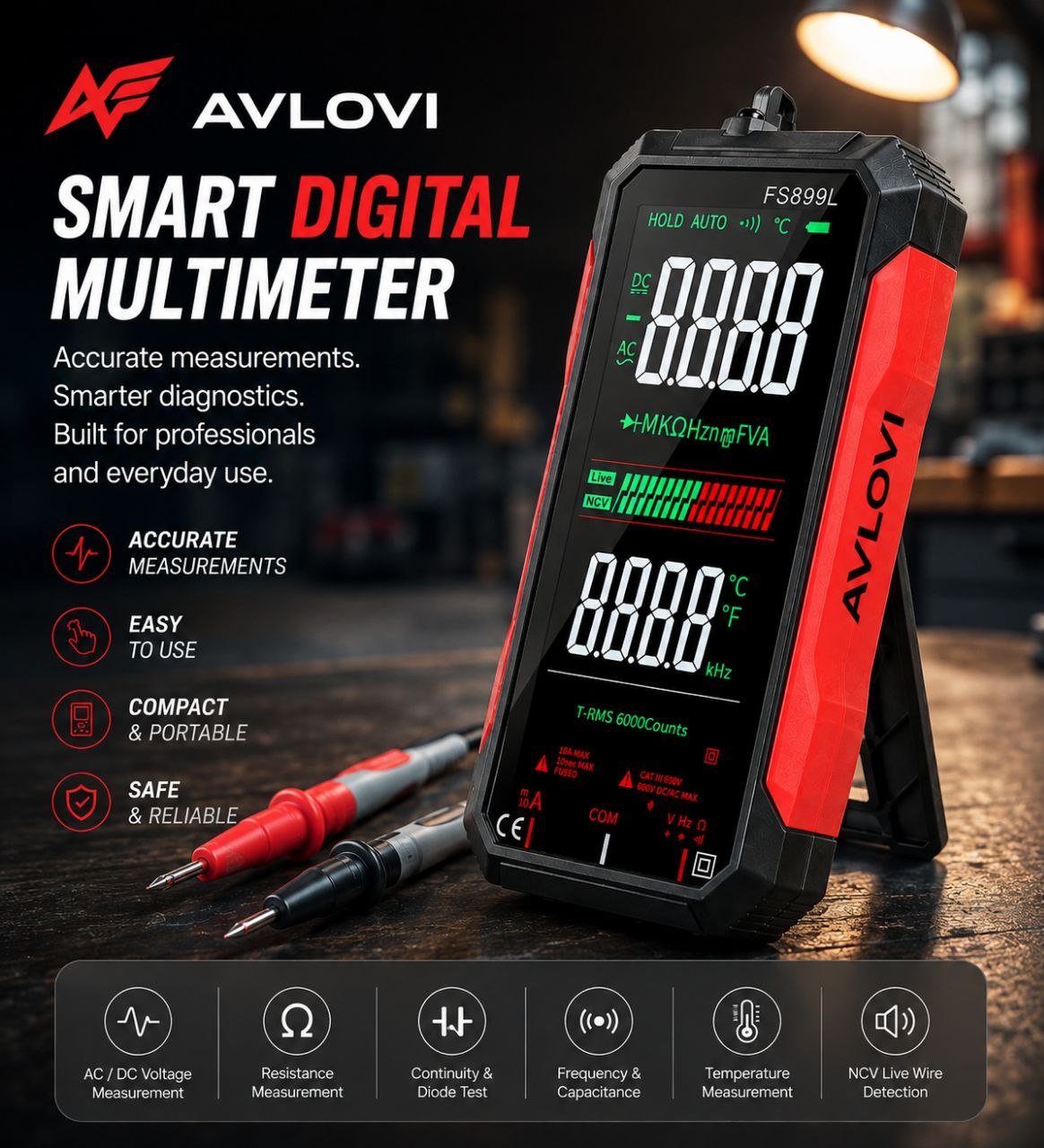 Avlovi™ Smart Digital multimeter