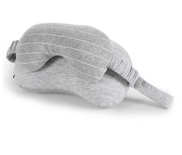 2 in 1 Travel Pillow with Eye Mask | Neck Pillow Sleep Mask