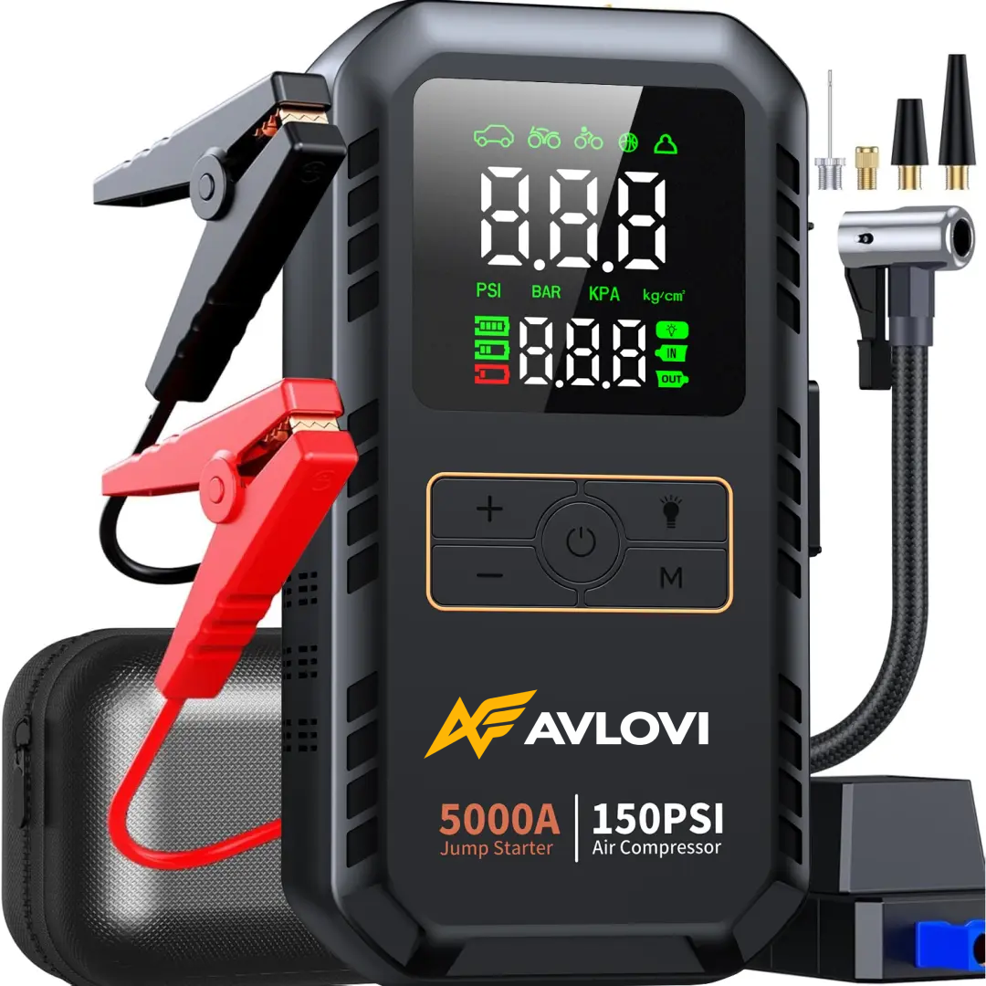 Avlovi™ Car Jump Starter with Air Compressor