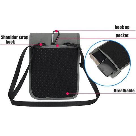 RFID Blocking Travel Passport Holder Neck Wallet Pouch Travel Document Organizer Purse