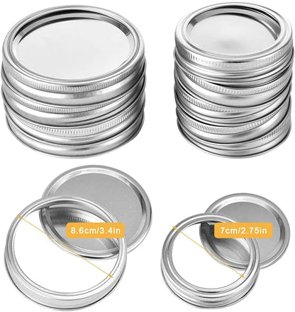 Avlovi™ Canning Lids & Bands Regular/Wide Mouth Mason Jar